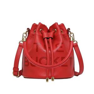 lot 6422 image: Bucket Bags and Purses For Women Small Drawstring Handbags Hobo Purse (Red)