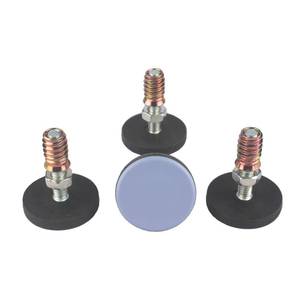 lot 6425 image: CSFMC Furniture Leveler PTFE(Teflon) Bottom(50mm Large Base),Thread Shank(38-16) Adjust Pads,TableChairCabinetSofa Medium Adjustable Legs Leveling,Nuts Installation and Floor Protection(4 Pack)