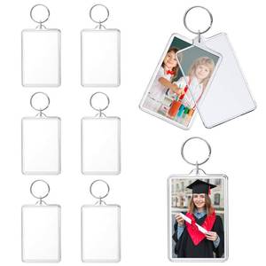 lot 6453 image: ZZYFGH 8 Pcs Photo Frame Keychain (2  3 inch) Picture Frame Keychains Bulk, Acrylic Clear Rectangle Photo Keychain for DIY Craft Graduation Gift - Suitable for Photo Size 1.75 inch x 2.75 inch
