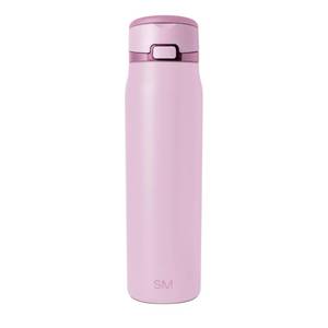 lot 6474 image: Simple Modern Mesa Loop Water Bottle with Covered Straw and Handle  30oz Cup Holder Friendly Insulated Stainless Steel Bottles for Travel, Sports and School  Pink Champagne