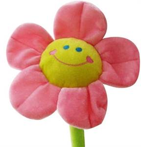 lot 6480 image: Justkeji Stuffed Artifical Flower,Plush Sunflower Bouquet with Bendable Stems, Stuffed Flower Home Decoration for Wedding Party Birthday Christmas (26 Inch, Pink)