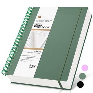 lot 6497 image: MUAHLIUB Spiral Notebook Journal College Ruled 8.5x 11, 360 Pages Lined Thick Journals for Women Men, A4 Large Spiral Notebooks with 100GSM Paper, Spiral Journaling for Writing Work, School Green