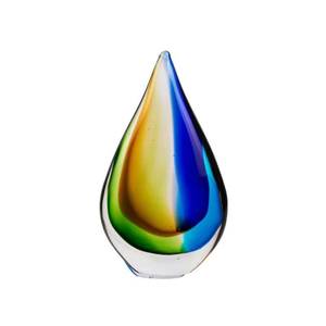 lot 11729 image: Yao Yuan Hand-Blown Glass Sculpture Murano-Style Decor Statue and Figurine Wonderful Gift, Blue and Green Color