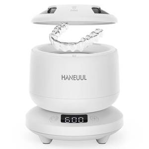 lot 11732 image: 2025 Ultrasonic Retainer Cleaner for Dentures & Aligner, Durable Removable Base and Top Cover, Denture Cleaner Machine with 4 Modes for Mouth Guards, Jewelry, Rings, etc (White)