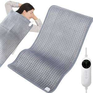 lot 11752 image: Extra Large Heating Pads for Back Pain Relief & Period Cramps,20x40 King Size, with Upgraded 10 Temperature Controllers and 3 Timer Options, Washable Washable, Birthday Gifts for Women Men