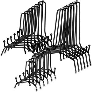lot 11757 image: Chumia 18 Pcs Anti Slip Plate Stands for Display, Black Iron Easel Plate Holder Picture Frame Holder Stand for Display Decorative Photo Tabletop Artwork(4, 6, 8 Inch)