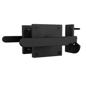 lot 11779 image: JUBEST Double Side Gate Latch, Heavy Duty Swinging Door Latch Gate Hardware for Left Inswing Outdoor Fence, Wooden Gates, Pool Gate, Backyard, Garden