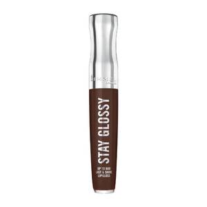 lot 12059 image: Rimmel London Stay Glossy, 435 Cocoa Kiss, Lip Gloss, Non-Sticky, Color and Shine, Up To 6-Hour Wear, Precise Applicator, 0.18oz