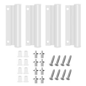 lot 12060 image: 4 Pcs 2579476 L 3 x W 1-316 UpperTop Screen Door Leaf Hinge WScrews, Door Butt Hinge, for use with 2579475 BottomLower Leaf Hinge & 2579477 Connecting Pin, Fit for Andersen Insect Screen Doors
