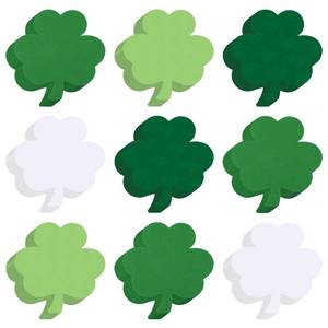 lot 12099 image: Kisston 360 Pcs St. Patricks Day Shamrock Cutouts Paper 3.9 Inch Green and White Clover Shape Die Cuts for Irish DIY Craft Projects Classroom Bulletin Board Wedding Party Decor(Four Colors)