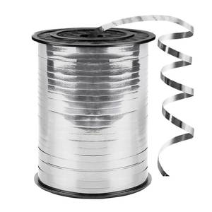 lot 12108 image: 500 Yards Curling Ribbon,15 Inch Shiny Silver Ribbon,Balloon String, Party Decoration,Ribbons for Florist Flower Bows for Graduation Supplies