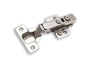 lot 12136 image: Berta 2-Pack Full Overlay Frameless Soft-Close European Hinges, 110° 3D Adjustable, Clip-On Concealed Kitchen Cabinet Door Hinges with Screws - Ideal for Modern Cabinets