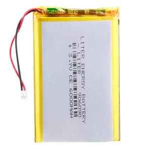 lot 12148 image: Liter energybattery 3.7V Lipo Battery 6000mAh Rechargeable Lithium ion Polymer Battery 906090 with JST Connector