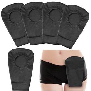 lot 12154 image: 4 Pcs Black Ostomy Bag Cover Ostomy Pouch Cover Odor Control Stretchy Bag Washable Pouch Liner for Women Men Lightweight Care Protector Protective(2.36 Inch Diameter)