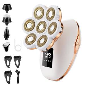 lot 12178 image: Electric Razor for Women, 7D Facial Hair Removal, 5-in-1 WetDry Bikini Trimmer, Electric Shaver for Women, Rechargeable Face Shaver for Arms Legs Armpit Pubic Area, Painless Womens Grooming Kit