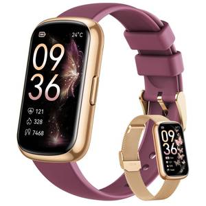 lot 12192 image: Health Fitness Tracker for Women Men 24H Heart Rate Monitor Activity Trackers Blood Oxygen Sleep Step Calorie Tracking 5ATM Fitness Smart Watches for Woman Compatible with iPhone Android Gold-Gold