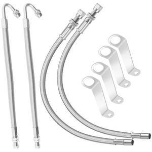 lot 16112 image: Double Tires Air Inflation Kit, Tire Valve Extension, Valve Stem Extenders, Valve Stem Extension, Easy Connecting to Tire Valves and Equipment and Extended inflator tube for easy tire checking hoses only