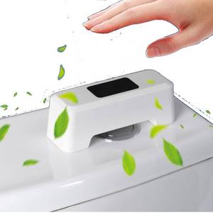 lot 16134 image: CHICIRIS Automatic Toilet Flusher, Smart Toilet Flush Sensor, Hands-Free, Motion Activated, USB Rechargeable, Battery-Free Design, White Toilet Flush Kit for Home, Office, Public Restrooms