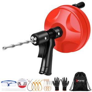 lot 17484 image: 35 FT Plus Double Mode Drain Snake Tools, 13-in-1 Drain Auger for Sink and Drain Unblocking, Plumbing Snake for Kitchen, Bathrom and Shower Sink, Snake for Real DYIsUpgraded 4.0