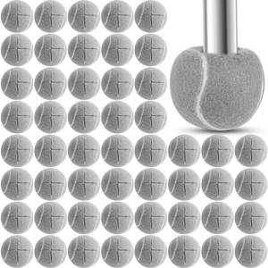 lot 17499 image: Macarrie 100 Pcs Precut Tennis Balls Bulk for Furniture Legs Tennis Ball Chair Foot Covers for Floor Protection Ball Desk Leg Coverings(Gray)