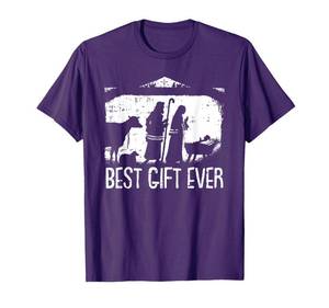 lot 18064 image: Best Ever Christmas Cool Jesus Nativity Scene Christian T-Shirt