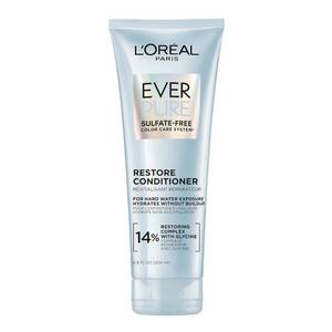 lot 18073 image: LOreal Paris Restore Sulfate Free Conditioner with Antioxidants, Moisturizing Conditioner for Hard Water Exposure and Styling Build-up, EverPure, 6.8 Fl Oz