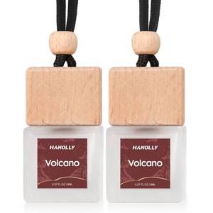 lot 18079 image: HANOLLY Car Air Freshener Hanging 2 Pack �� Volcano Car Freshener Diffuser, Fall Car Air Freshener for Women and Men, Lasting up to 45 Days.0.27 FL OZ8ML(only 1)