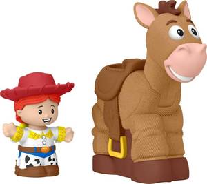 lot 18095 image: Fisher-Price Little People Toddler Toys Disney Pixar Toy Story Bobbin�� Bullseye Horse & Jessie Figures for Pretend Play Kids Ages 18 Months