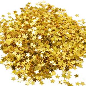 lot 18101 image: eBoot Star Confetti Table Confetti Metallic Foil Stars Sequin for Party Wedding Decorations, 30 Grams 1 ounce (Gold)