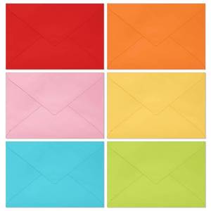 lot 18109 image: Hallmark Multicolor Bulk Envelope Assortment (100 Envelopes) Red, Orange, Yellow, Pink, Lime Green, Turquoise Blue