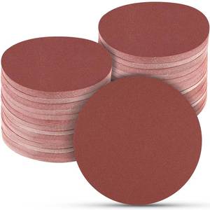 lot 18110 image: POTUINOM 100 PCS 6 Inch No Hole Sanding Discs 120 Grit Hook and Loop Sandpaper, Round Orbital Sand Paper Discs for Sander