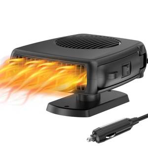 lot 18140 image: Portable Car Heater, 200W Vehicle Heaters That Plugs Into Cigarette Lighter Windshield Defogger Window Defroster Fast Heating & Cooling 2 in 1 Modes 12 Volt Heater for Car with 360 Degree Rotary Base