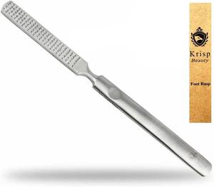 lot 18168 image: Foot Rasp Foot File Callus Remover Professional 7�� Corn Removers for Toes Foot Care Pumice Pedicure Tool to Remove Hard Skin Wet Dry Callus Shaver for Feet, Colossal Stainless Steel By Krisp Beauty
