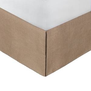 lot 18206 image: Greenland Home Burlap Bed Skirt, Natural, King