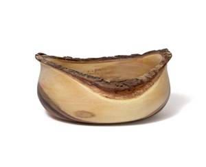 lot 18215 image: Lipper International 1094 Acacia Rustic Tulip Serving Bowl, Medium