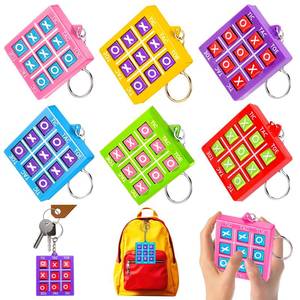 lot 18221 image: 24PCS Tic Tac Toe Game Birthday Party Favors Goodie Bags Easter Basket Stuffers for Kids 4-8 8-12 Classroom Treasure Chest Carnival Prize Box Toys Bulk Keychain Pinata Filler Return Gifts for Girl Boy