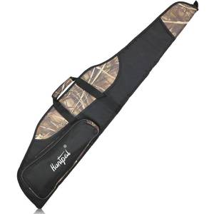 lot 19147 image: HUNTPAL 52 Scoped Rifle Soft Case for Gun Storage and Transport, Water-Resistant Tactical Gun Bag with Zipper Closure, Adjustable Shoulder Strap, Carry Handle and 2 External Accessory Pockets