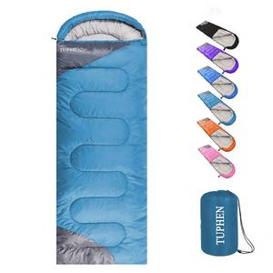 lot 19161 image: tuphen- Sleeping Bags for Adults Kids Boys Girls Backpacking Hiking Camping Microfiber Liner, Cold Warm Weather 4 Seasons Winter, Fall, Spring, Summer, Indoor Outdoor Use, Lightweight & Waterproof