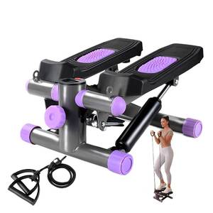 lot 19162 image: YYJO Steppers for Exercise at Home, Mini Stepper with Resistance Bands Quiet Portable Stair Stepper for Buttocks Lifting and Body Shaping