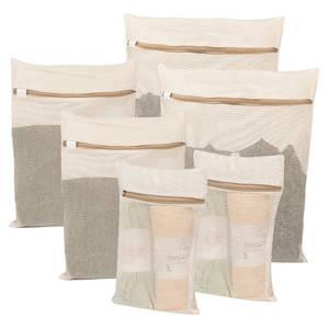 lot 19192 image: 6-Piece Bag, Durable Cotton Mesh Laundry Bag, Sturdy Zipper, Breathable Mesh, Exquisite Laundry Bag for Underwear, Clothes, Pants, Shoes and Socks