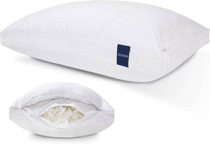 lot 19232 image: ACCURATEX Hybrid Pillow for Sleeping, Adjustable Shredded Memory Foam Pillow Core with Fluffy Down Alternative Fill Removable Cotton Cover,for Side,Back,Stomach Sleepers,King Size