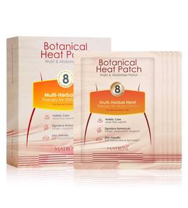 lot 19237 image: MATR�M Period Pain Relief Heat Patch �� Botanical Heating Pad for Cramps, Ginger Peppermint Saffron Infused, Skin-Friendly Portable 3-Panel Design, 8 Hour Drug-Free Warm Patch, 4 Count