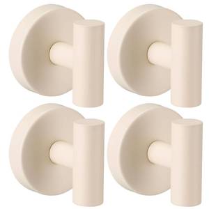 lot 19252 image: Fenas Suction Cup Hooks for Shower - Bathroom Reusable Hooks for Towels, Robes & Loofah - No-Drill Mounting on Kitchen,Walls,Metal,Glass,Mirrors,Tile & Smooth Non-Porous Surfaces (2 Milk White)