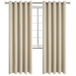 lot 19258 image: BGment Room Darkening Curtains 84 Inches Long - Grommet Thermal Insulated Drapes Window Treatment Curtains for Bedroom, 2 Panels, 70 x 84 Inch, Beige