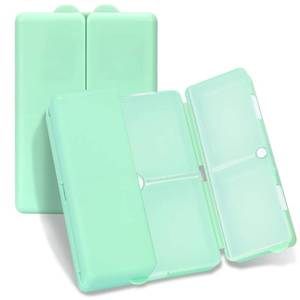 lot 20219 image: FYY Daily Pill Organizer,7 Compartments Portable Pill Case Travel Pill Organizer,Folding Design Pill Box for Purse Pocket to Hold Vitamins,Cod Liver Oil,Supplements and Medication-DarkGreen