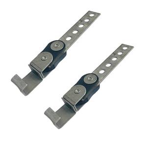lot 20221 image: Elifecenter Heavy Duty Open End Thick Swivel Metal Bracket Style Muffler Exhaust Hangers