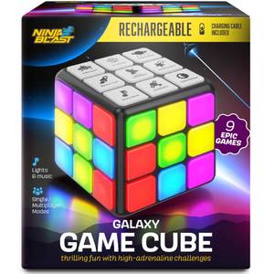 lot 20225 image: Rechargeable Game Activity Cube - Toys for Boys and Girls - 9 Fun Brain & Memory Games - Birthday Gifts for Age 6, 7, 8, 9, 10, 11, 12 Year Old Kids Teens - Best Boy Toy Gift Ideas