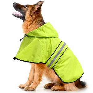lot 20247 image: Ezierfy Dog Raincoat - Reflective Pet Rain Jacket for Dogs, Adjustable Dog Hooded Raincoats, Rain Coat Slicker Poncho for Small to X- Large Dogs and Puppies (Neon Green, X-Large)