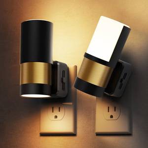 lot 20248 image: L LOHAS LED Night Lights Plug into Wall with Dusk to Dawn Sensor, Dimmable Night Light with 0-100lm Stepless Dimming, Rotating Plug in Night Light, 3000K Soft White, 2 Pack