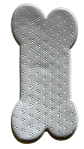 lot 20259 image: Bone-Shaped pet feeding mat for Food and Water bowls